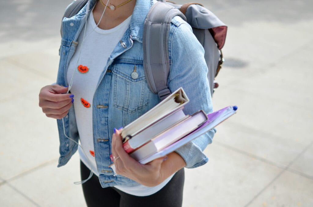 Student in campus after successfully securing a student visa and relocating to study